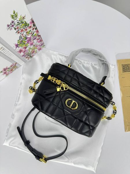 Сумка в стилі Dior Black Gold P6037 фото