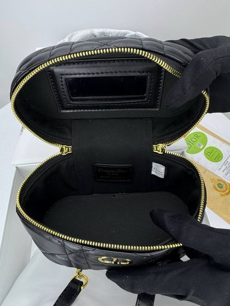 Сумка в стилі Dior Black Gold P6037 фото