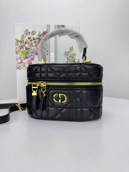Сумка в стилі Dior Black Gold P6037 фото