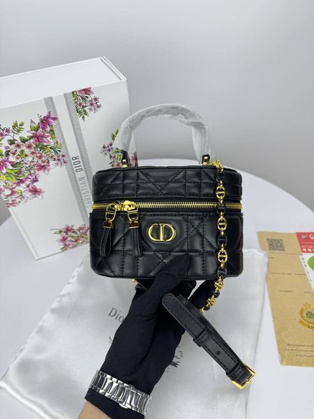 Сумка в стилі Dior Black Gold P6037 фото
