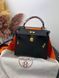 Сумка в стилі Hermes Kelly 25 Black P15002 фото 8