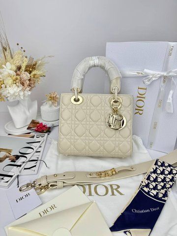 Сумка в стилі Dior Lady Beige Gold P6055 фото
