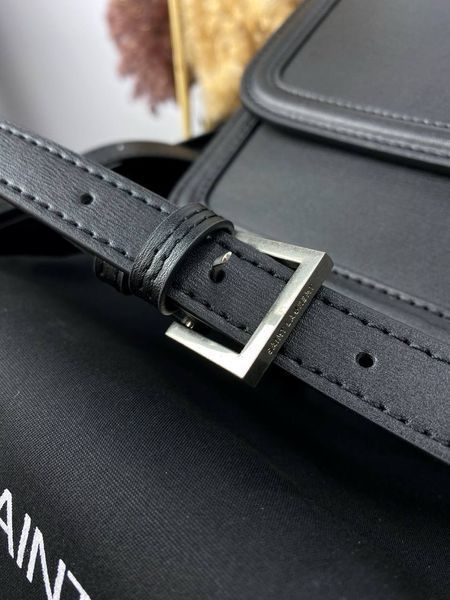 Сумка в стиліYves Saint Laurent Solferino Black Silver P5009 фото