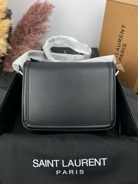 Сумка в стиліYves Saint Laurent Solferino Black Silver P5009 фото