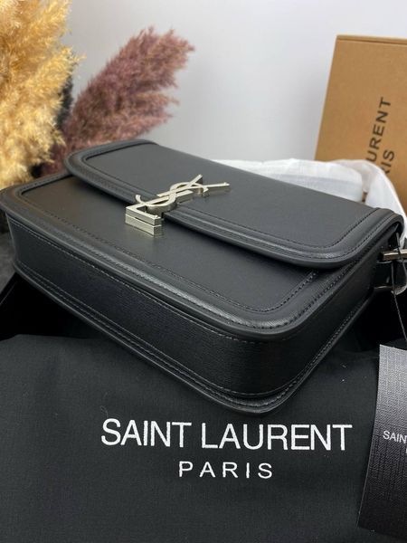 Сумка в стиліYves Saint Laurent Solferino Black Silver P5009 фото