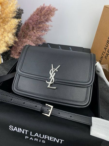 Сумка в стиліYves Saint Laurent Solferino Black Silver P5009 фото