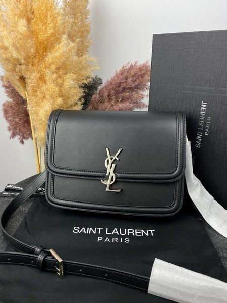 Сумка в стиліYves Saint Laurent Solferino Black Silver P5009 фото