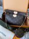 Модель в стилі Louis Vuitton Multi Pochette Brown/Green 24см  P1004 фото 4