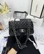 Модель в стилі Chanel Black Silver (з косметичкою) 23 см P10072 фото 3