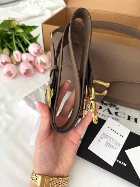 Сумка в стилі Coach Tabby Beige P9040 фото