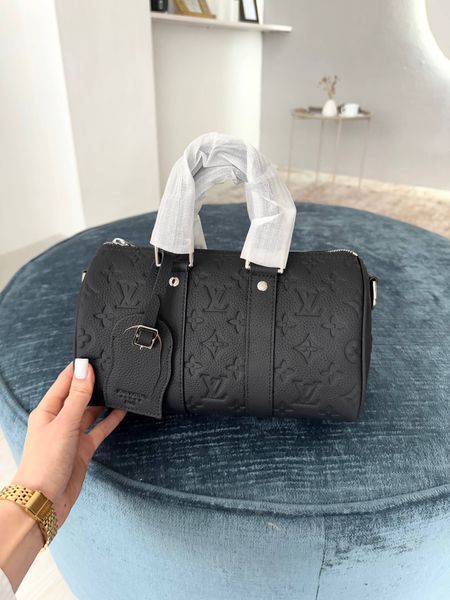 Сумка в стилі Louis Vuitton Speedy Black 25 P1072 фото