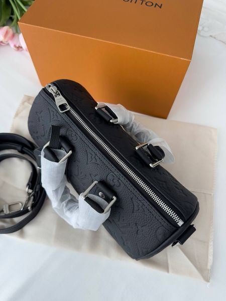 Сумка в стилі Louis Vuitton Speedy Black 25 P1072 фото