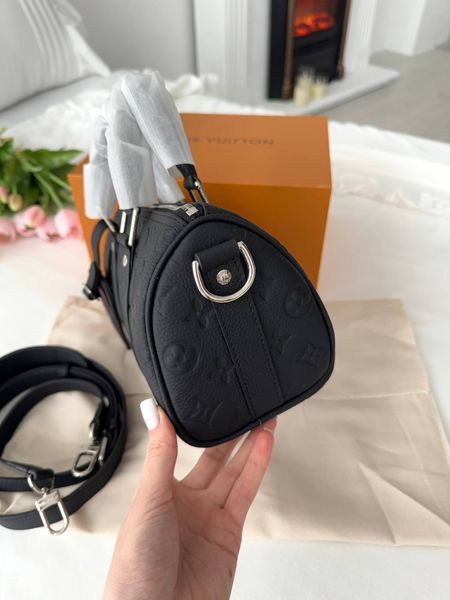 Сумка в стилі Louis Vuitton Speedy Black 25 P1072 фото