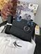 Сумка в стилі Dior Lady Total Black Logo Р6012 фото 2