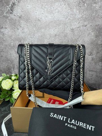 Модель в стилі Yves Saint Laurent Envelope Black Silver 24см 	P5024 фото