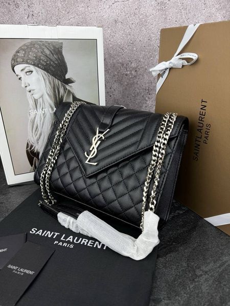 Модель в стилі Yves Saint Laurent Envelope Black Silver 24см 	P5024 фото