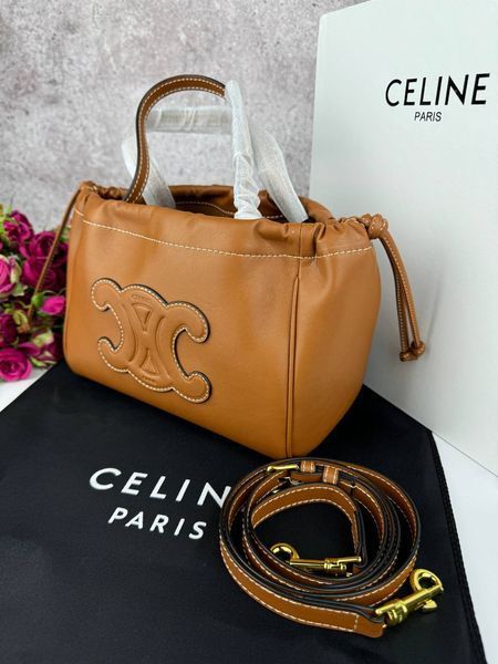 Сумка в стилі Celine Brown Mini P13008 фото