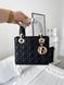 Сумка в стилі Dior Lady Black Gold P6029 фото 8