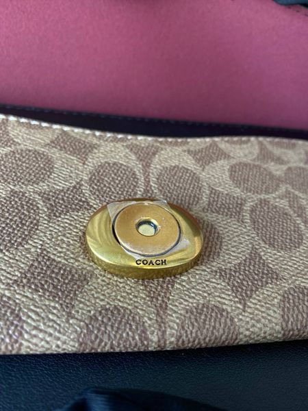 Сумка в стилі Coach Tabby Black/Beige P9008 фото