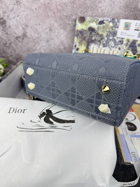 Сумка в стилі  Dior Lady Gray P6027 фото
