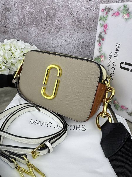 Сумка в стилі Marc Jacobs Beige/Brown/Milk P2002 фото