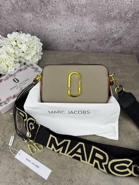 Сумка в стилі Marc Jacobs Beige/Brown/Milk P2002 фото