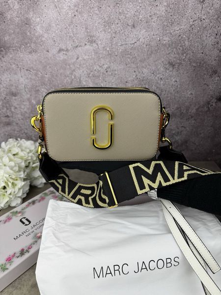 Сумка в стилі Marc Jacobs Beige/Brown/Milk P2002 фото