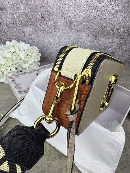 Сумка в стилі Marc Jacobs Beige/Brown/Milk P2002 фото