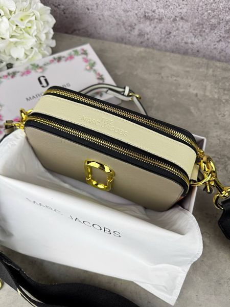 Сумка в стилі Marc Jacobs Beige/Brown/Milk P2002 фото