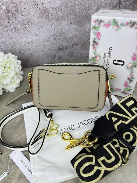 Сумка в стилі Marc Jacobs Beige/Brown/Milk P2002 фото