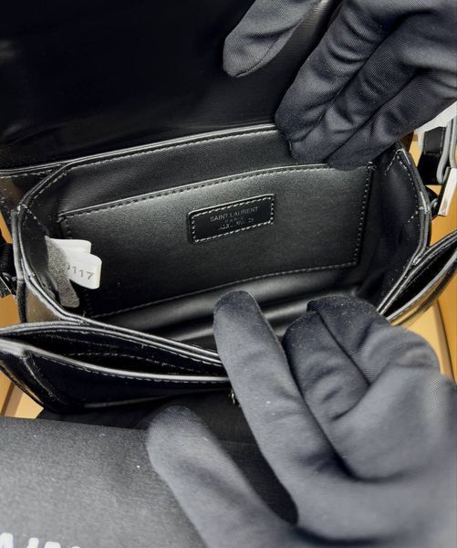 Сумка в стилі Yves Saint Laurent Solferino Black Silver  P5034 фото