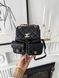 Модель в стилі Chanel Backpack Black Gold Texture P10136 фото 7