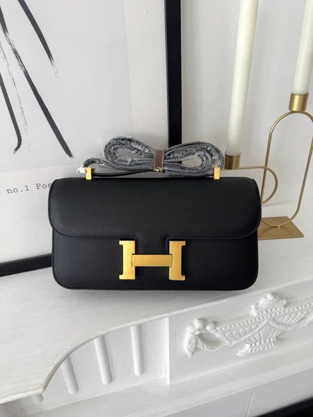 Модель в стилі Hermes Constance Black Gold 26см P15038 фото