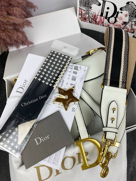 Модель в стилі Dior Saddle Milk Texture Р6002 фото