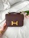 Сумка в стилі Hermes Constance Chocolate Gold P15040 фото 7