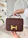 Сумка в стилі Hermes Constance Chocolate Gold P15040 фото 4