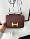 Сумка в стилі Hermes Constance Chocolate Gold P15040 фото 10