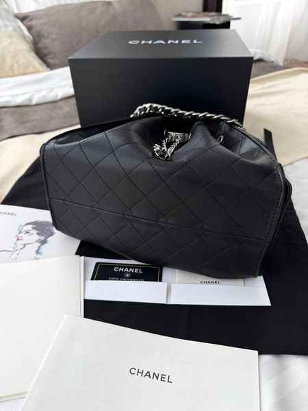 Модель в стилі Chanel Black Silver Texture 26см р10188 фото