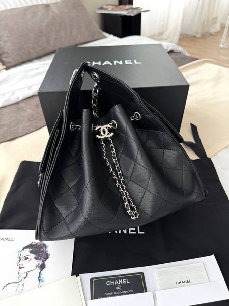 Модель в стилі Chanel Black Silver Texture 26см р10188 фото