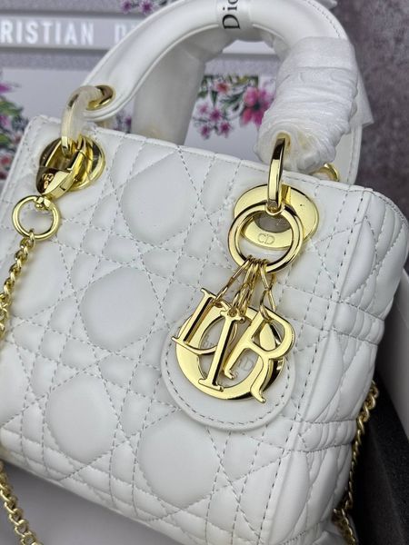 Сумка в стилі Dior Lady Milk Gold + гаманець P6023 фото