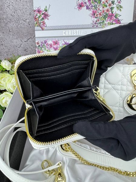 Сумка в стилі Dior Lady Milk Gold + гаманець P6023 фото