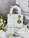 Сумка в стилі Dior Lady Milk Gold + гаманець P6023 фото 2