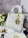 Сумка в стилі Dior Lady Milk Gold + гаманець P6023 фото 13