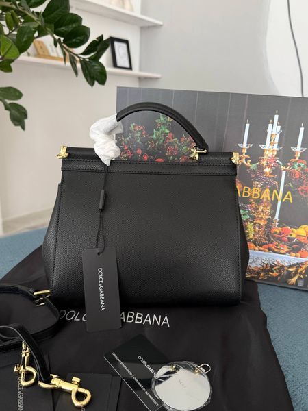 Сумка в стилі 💎 Dolce & Gabbana Sicily Black P19014 фото