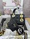 Сумка в стилі Dior Lady Black Gold + гаманець P6022 фото 3