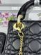 Сумка в стилі Dior Lady Black Gold + гаманець P6022 фото 15