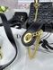 Сумка в стилі Dior Lady Black Gold + гаманець P6022 фото 8