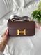 Сумка в стилі Hermes Constance Chocolate Gold  P15037 фото 6