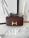 Сумка в стилі Hermes Constance Chocolate Gold  P15037 фото 2