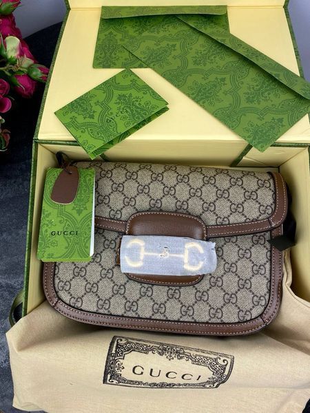 Сумка в стилі Gucci Horsebit 1955 Shoulder Bag P11003 фото